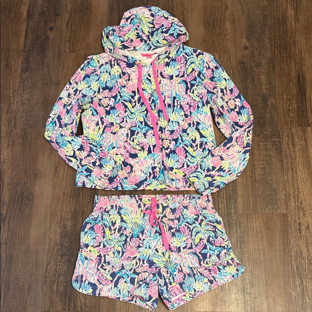 Lilly Pulitzer Hoodie and Short Set